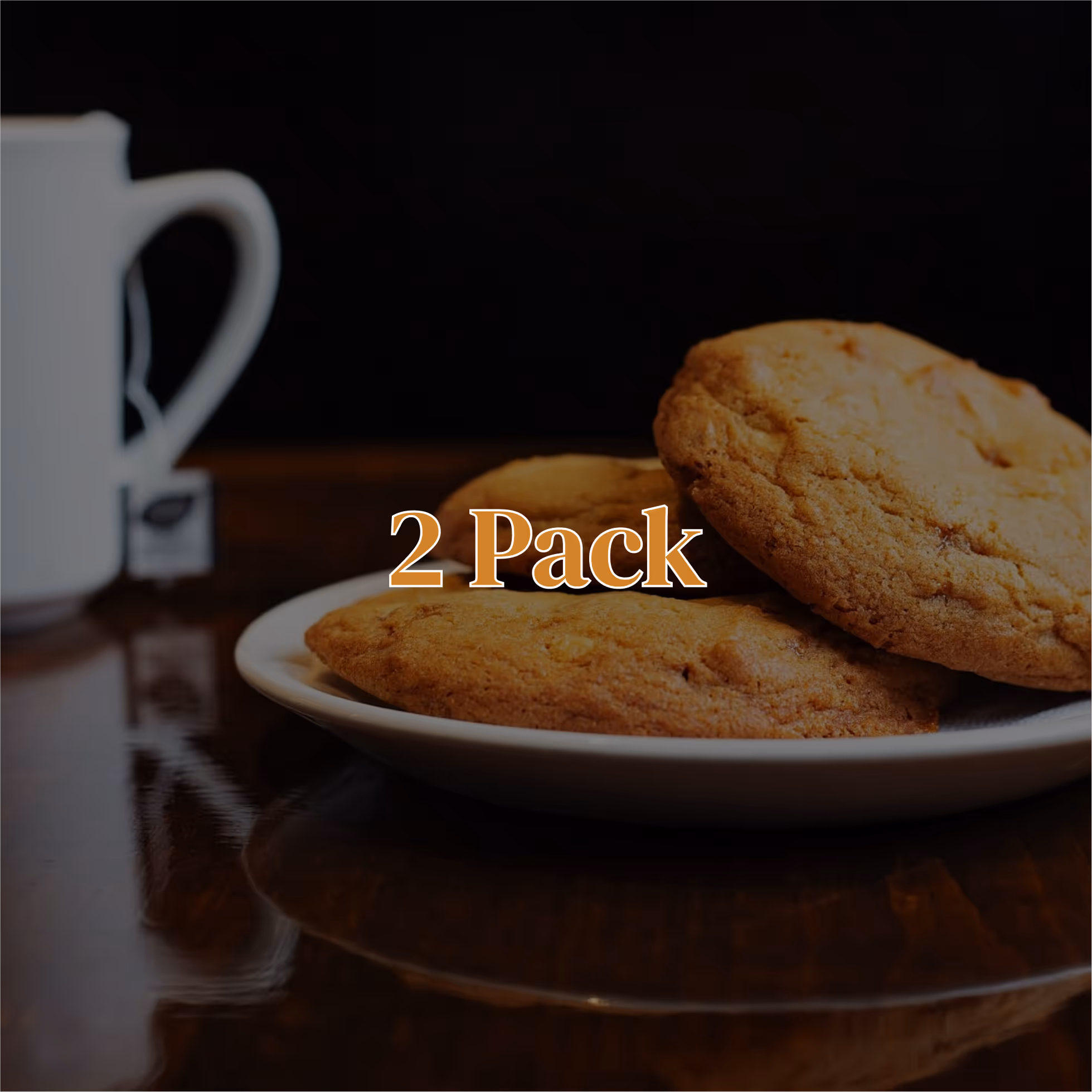 Tasty snack of cookies