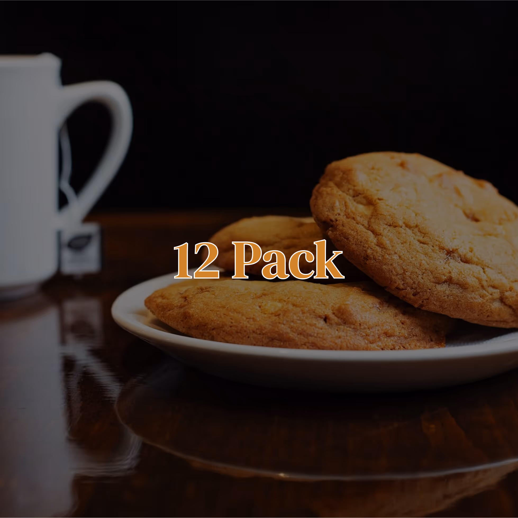 Tasty snack of cookies