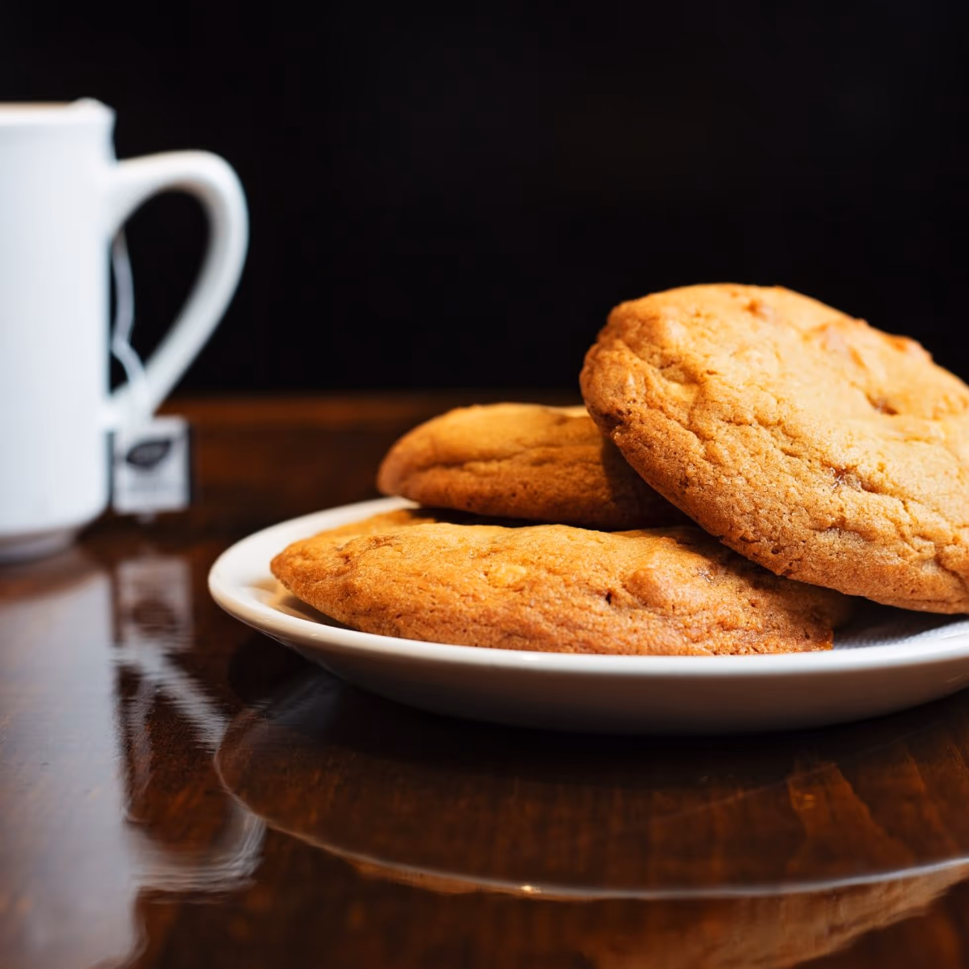 Tasty snack of cookies