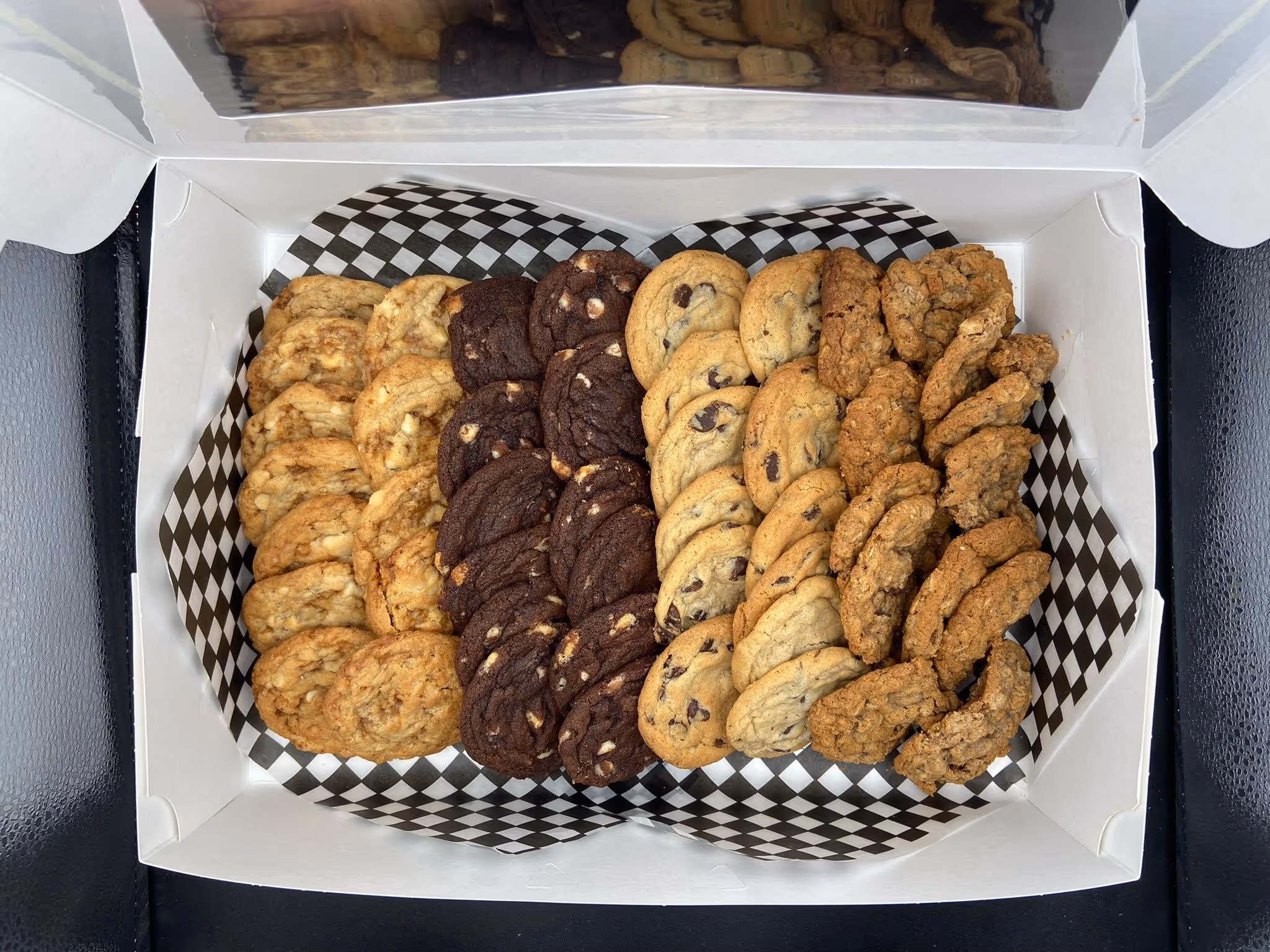Tasty snack of cookies